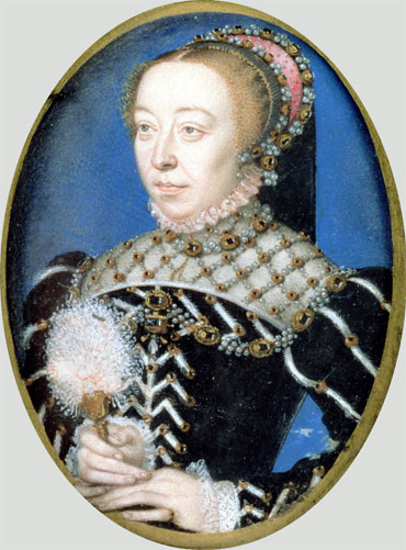  Portrait of Catherine de Medici, c.1555 | Francois Clouet | Giclée Papier-Kunstdruck