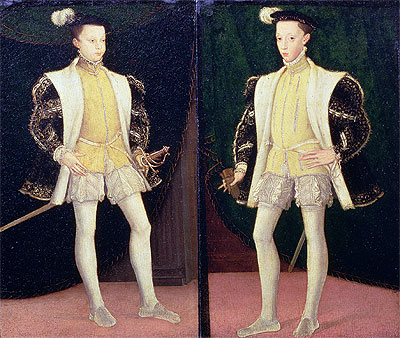 Francis II and Charles IX of France, n.d. | Francois Clouet