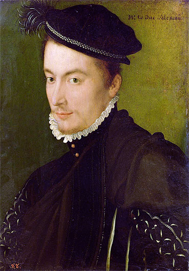 Portrait of Hercule-Francois de France Duke of Alencon, c.1560 | Francois Clouet | Giclée Leinwand Kunstdruck