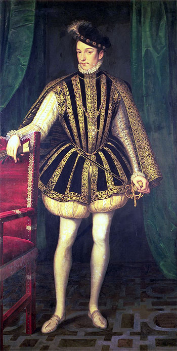 King Charles IX of France, c.1565 | Francois Clouet