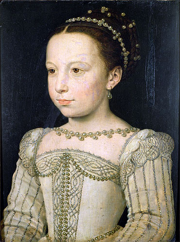 Marguerite de Valois, c.1561 | Francois Clouet | Giclée Leinwand Kunstdruck