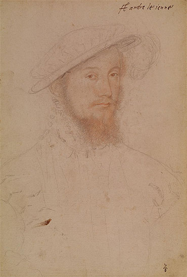 Portrait of Jacques d'Albon Lord of Saint-Andre, c.1545 | Francois Clouet | Giclée Papier-Kunstdruck