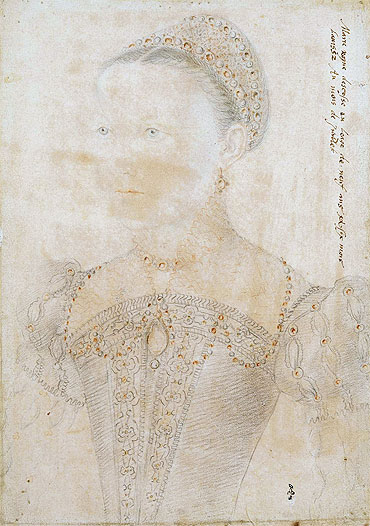 Portrait of Mary Stuart, Queen of Scotland at the Age of Nine, July 1552 | Francois Clouet | Giclée Paper Print