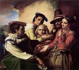 The Fortune Teller, 1849 by Francois Navez | Canvas Print