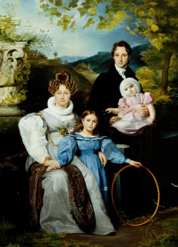 Portrait of the Gaspard Moeremans Family, c.1831/33 | Francois Navez | Giclée Canvas Print