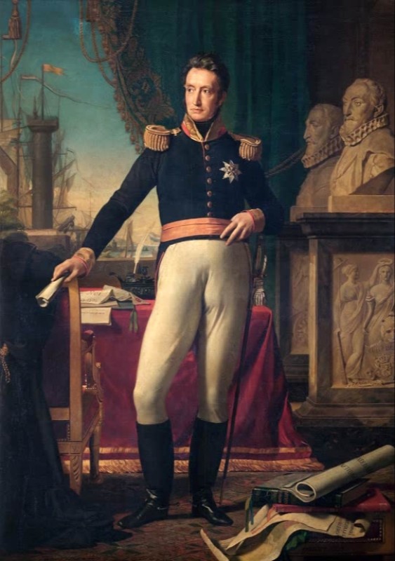 Portrait of King William I of the Netherlands, 1823 | Francois Navez | Giclée Canvas Print