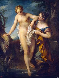 Woman Bathing | Francois Lemoyne | Painting Reproduction