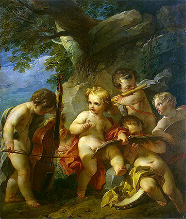 Genius of Music, c.1727/29 | Francois Lemoyne | Giclée Canvas Print