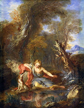 Narcissus, 1728 | Francois Lemoyne | Giclée Canvas Print