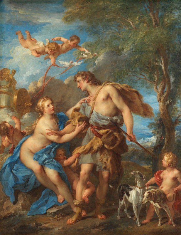 Venus and Adonis, 1729 | Francois Lemoyne | Giclée Canvas Print