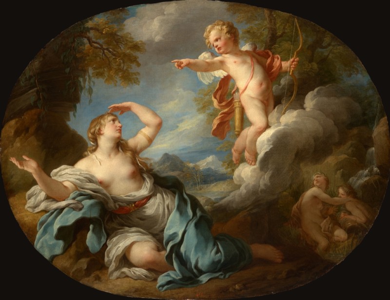 Amor verlässt Psyche, c.1730/35 | Francois Lemoyne | Giclée Leinwand-Kunstdruck
