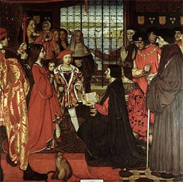 Erasmus and Sir Thomas More Visit the Children of Henry VII at Greenwich in 1499, 1910 by Frank Cadogan Cowper | Canvas Print