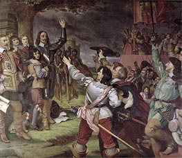 Frank Cadogan Cowper | Charles I Erecting His Standard at Nottingham on 22nd August 1642 | Giclée Canvas Print