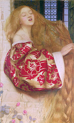 Frank Cadogan Cowper | Rapunzel, 1908 | Giclée Canvas Print
