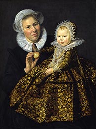 Catharina Hooft with Her Wet Nurse, c.1619/20 by Frans Hals | Canvas Print