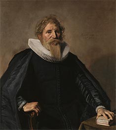 Porträt eines Mannes, 1633 von Frans Hals | Leinwand Kunstdruck