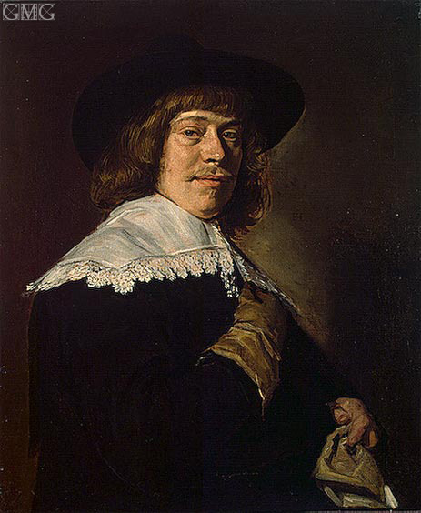 Frans Hals | Portrait of a Young Man Holding a Glove, c.1650 | Giclée Canvas Print