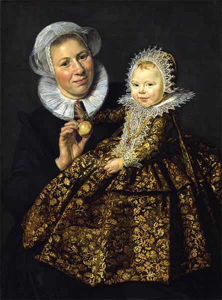 Catharina Hooft mit ihrer Amme, c.1619/20 | Frans Hals | Giclée Leinwand Kunstdruck