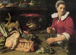 Cook with Food, c.1630/40 von Frans Snyders | Leinwand Kunstdruck