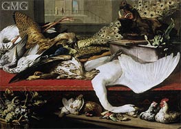 Still Life with Poultry and Venison, 1614 von Frans Snyders | Leinwand Kunstdruck