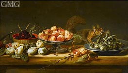 Still Life with Squirrel, n.d. by Frans Snyders | Canvas Print