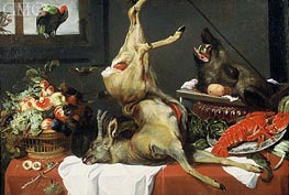 Still Life with Boar Head, c.1630/50  by Frans Snyders | Canvas Print
