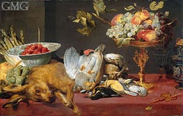 Still Life with Dead Game and Fruits, 1657 by Frans Snyders | Canvas Print