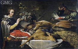 Pantry Scene with a Page, c.1612 by Frans Snyders | Canvas Print