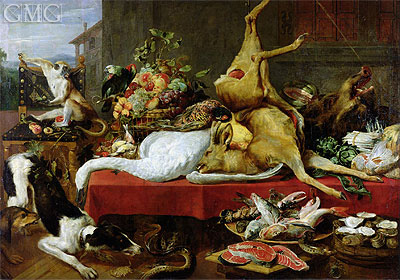 Still Life with a Red Deer, 1640 | Frans Snyders | Giclée Canvas Print