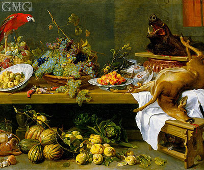 Still Life with Fruit, Vegetables and Dead Game, c.1635/37  | Frans Snyders | Giclée Leinwand Kunstdruck