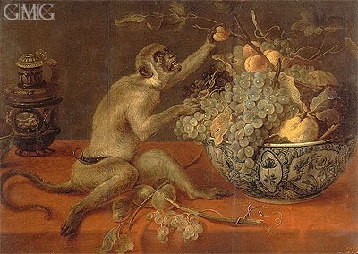 Still Life with a Monkey, n.d. | Frans Snyders