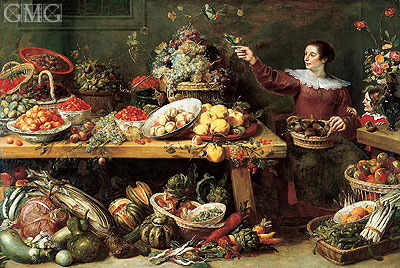 Frans Snyders | Still Life with Fruit and Vegetables, c.1625/35 | Giclée Canvas Print