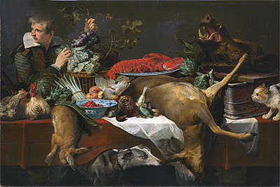 Frans Snyders | Pantry Scene with Servant, c.1615/20 | Giclée Canvas Print