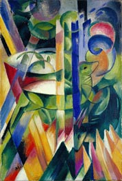 The Little Mountain Goats | Franz Marc | Painting Reproduction