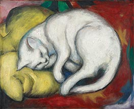Franz Marc | The White Cat, 1912 | Giclée Canvas Print