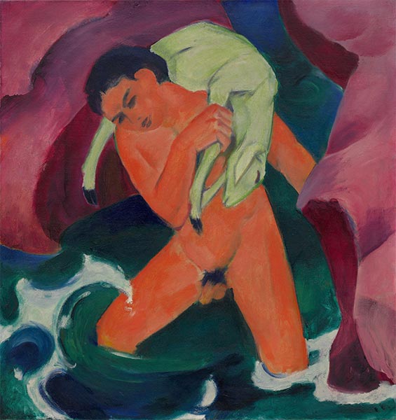 Der Hirte (Junge mit Lamm), 1911 | Franz Marc
