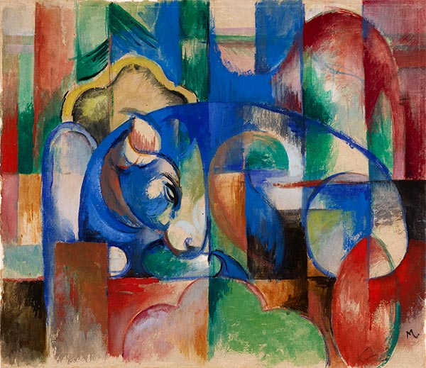 Liegender Bulle, 1913 | Franz Marc