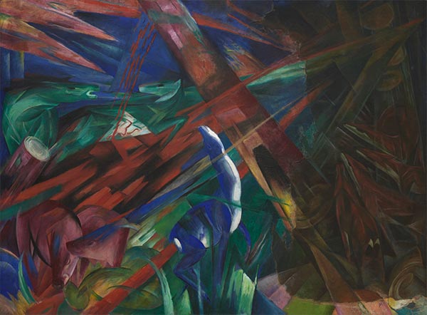 Animal Destinies (The Trees Showed Their Rings, the Animals Their Veins), 1913 | Franz Marc | Giclée Canvas Print