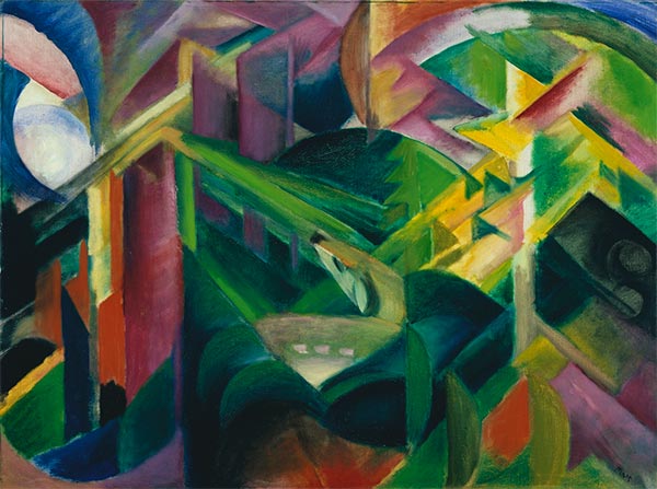 Hirsche im Klostergarten, 1912 | Franz Marc