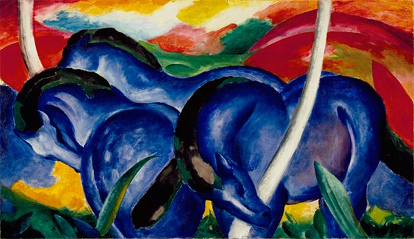 The Large Blue Horses, 1911 | Franz Marc | Giclée Canvas Print