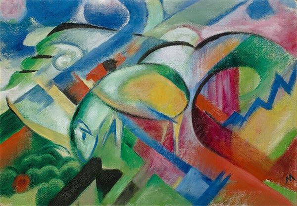 Die Schafe, c.1913/14 | Franz Marc