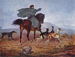 Ausritt zur Jagd, 1819 von Franz Kruger | Leinwand Kunstdruck