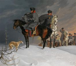 Prussian Cavalry Outpost in the Snow, 1821 | Franz Kruger