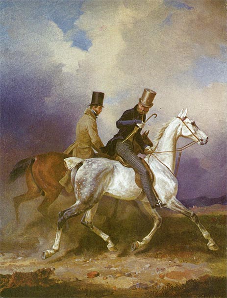 Franz Kruger | Outing of Prince William of Prussia on Horseback, 1836 | Giclée Canvas Print