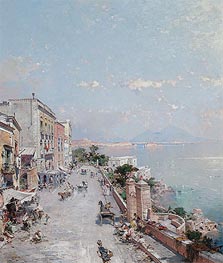 Unterberger | Posilipo, Naples, undated | Giclée Canvas Print