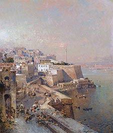 Unterberger | Manderaggio in La Valletta, Malta | Giclée Canvas Print