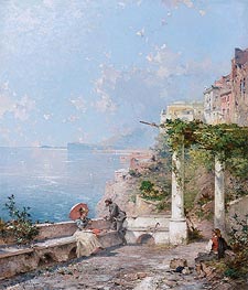 Unterberger | Sorrento, on the Bay of Naples, undated | Giclée Canvas Print