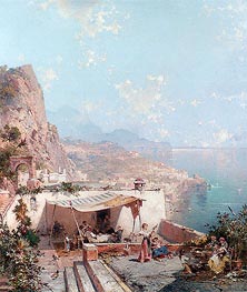 Amalfi, the Gulf of Salerno, undated by Unterberger | Canvas Print