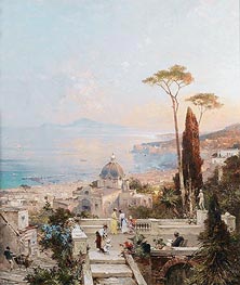 Unterberger | Amalfi, Looking towards the Gulf of Salerno | Giclée Canvas Print