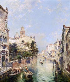 Santa Barnaba, Venice, undated by Unterberger | Canvas Print